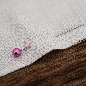XOXO pat. 2 / pink - Cotton woven fabric