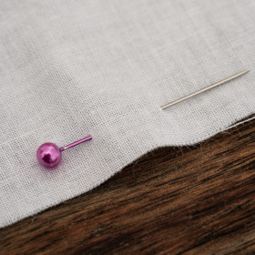 CHECK PAT. 12 / pink - Cotton woven fabric