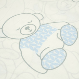 TEDDYBEARS / blue - Cotton woven fabric