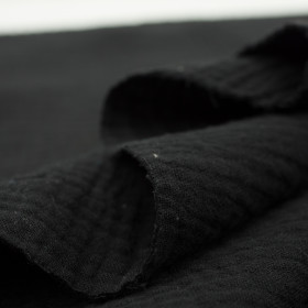 BLACK - Cotton muslin