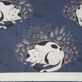 SLEEPY KITTIES - Nylon fabric