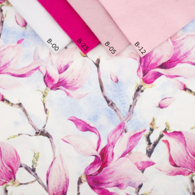 MAGNOLIAS - Waterproof woven fabric