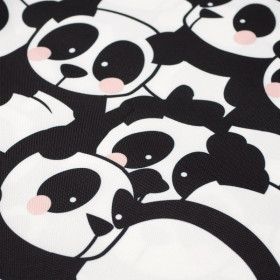 PANDAS / pink - Waterproof woven fabric