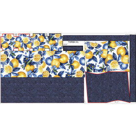 XL bag with in-bag pouch 2 in 1 - Tutti Frutti wz.16 - sewing set