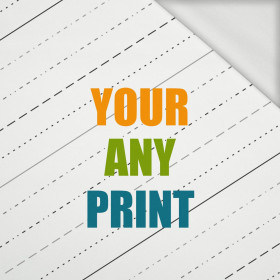 FABRIC WITH CUSTOM PRINT - looped knit fabric