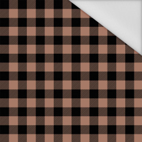 CHECK VICHY/ Mocha Mousse  - Waterproof woven fabric