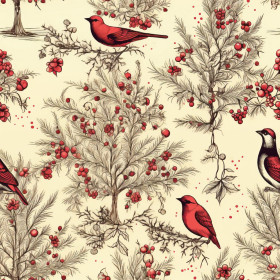 Vintage Christmas wz.10 - quick-drying woven fabric