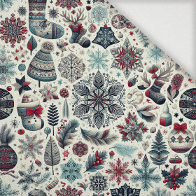 Vintage Christmas wz.30 - Woven Fabric for tablecloths