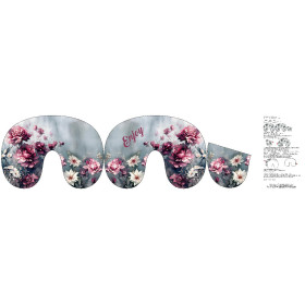 NECK PILLOW - VINTAGE FLOWERS Pat. 4 - sewing set