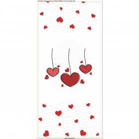 PILLOW 45X45 - VALENTINE'S HEARTS (HAPPY VALENTINE’S DAY) - sewing set