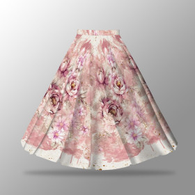 WATERCOLOR FLOWERS pat. 6 - skirt panel "MAXI" - Viscose jersey