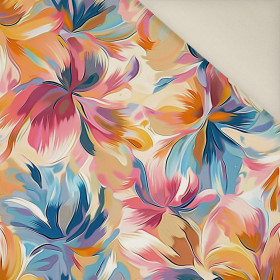 WATERCOLOR FLOWERS wz.8- Upholstery velour 