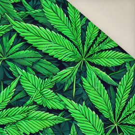 Hemp leaves WZ. 7- Upholstery velour 
