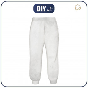 KID'S JOGGERS (ROBIN) - WHITE - sewing set