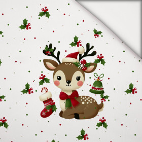 WINTER ANIMALS wz.13 -  PANEL (60cm x 50cm) light brushed knitwear