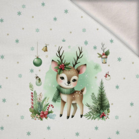 WINTER ANIMALS wz.9 - panel (60cm x 50cm) brushed knitwear with elastane ITY