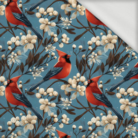 WINTER FLOWERS WZ.12 - looped knit fabric