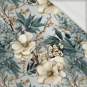 WINTER FLOWERS WZ.1 - looped knit fabric