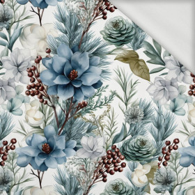 WINTER FLOWERS WZ.3 - looped knit fabric
