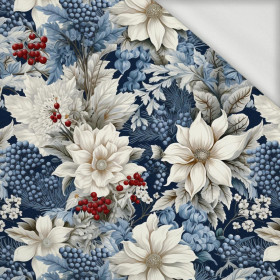 WINTER FLOWERS WZ.7 - looped knit fabric