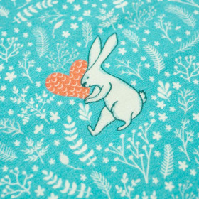 RABBITS IN LOVE - single jersey with elastane TE210