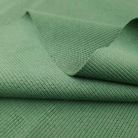 Ribbed knit fabric - DARK GREEN (d-068)
