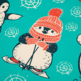 WINTER PENGUINS - thick looped knit 
