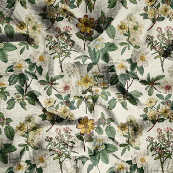 BOTANICAL GARDEN wz.1 - Cotton muslin