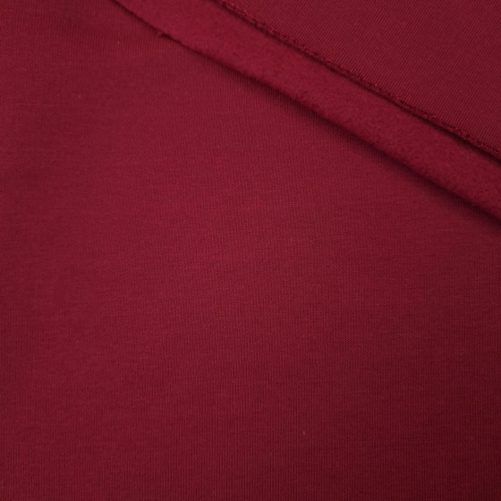Thick brushed sweatshirt D300 - MAROON (D-31)