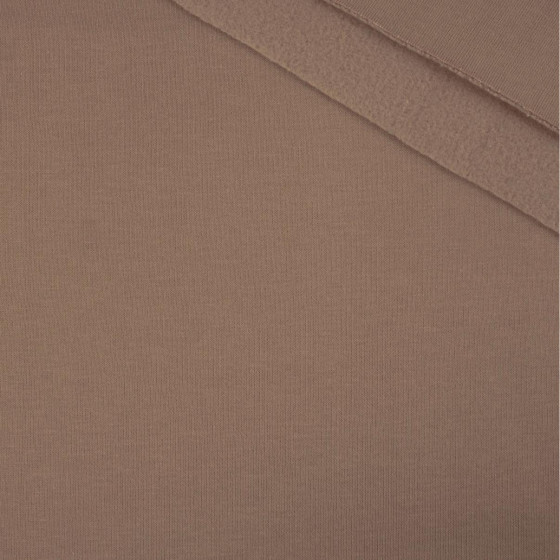 D-56 BROWN - thick brushed sweatshirt D300