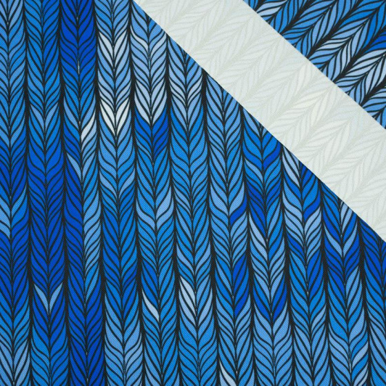 BRAID / classic blue - Waterproof woven fabric