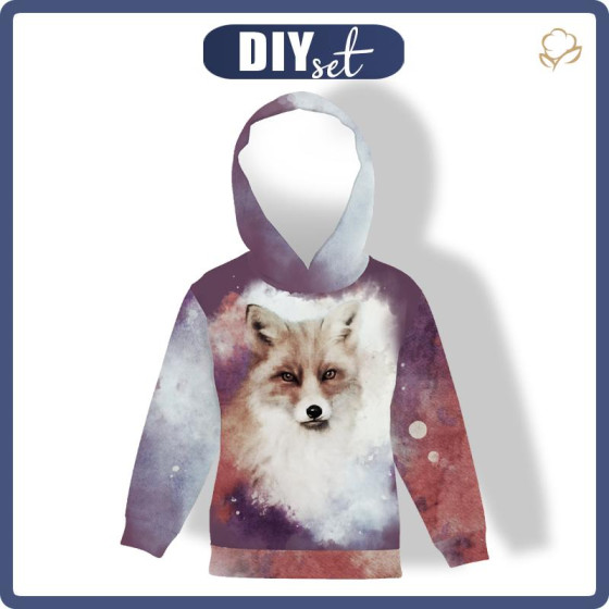 KID'S HOODIE (ALEX) - FOX / sepia - sewing set