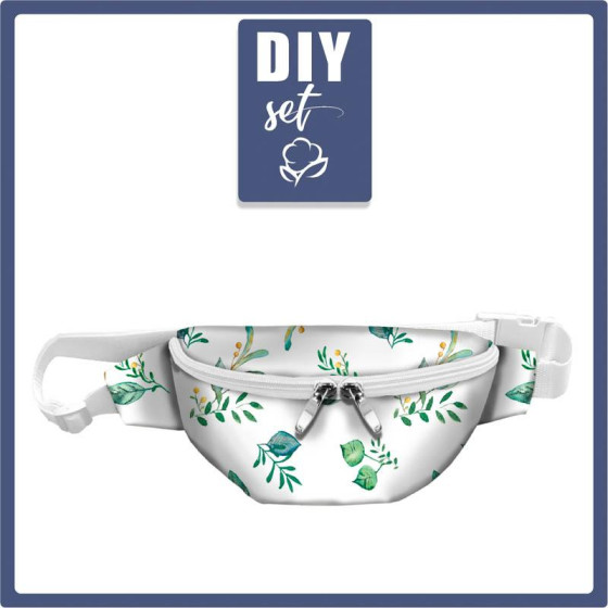 HIP BAG - GREEN HERBARIUM / Choice of sizes