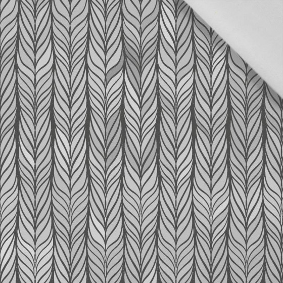 BRAID / grey - Cotton woven fabric