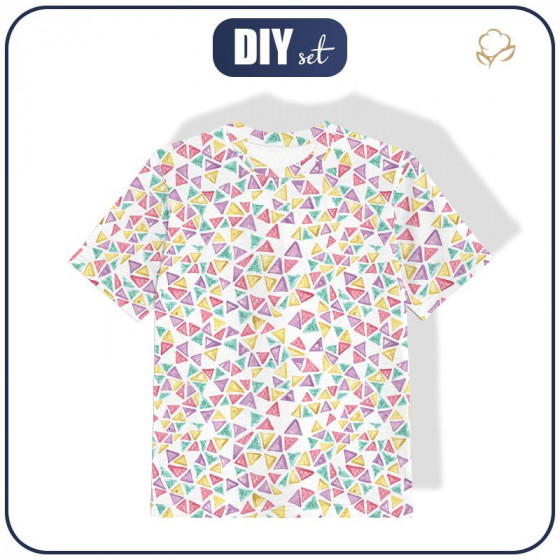 KID’S T-SHIRT- TROPICAL TRIANGLES - single jersey