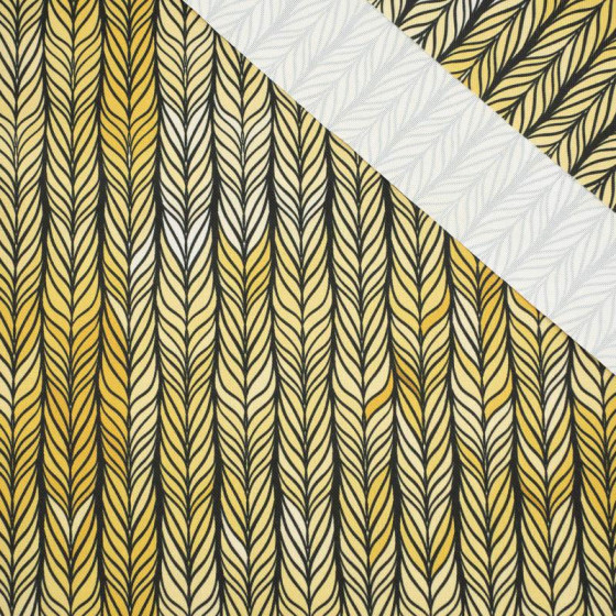 BRAID / yellow - Waterproof woven fabric