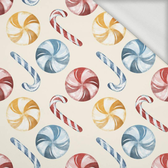 CHRISTMAS CANDIES (CHRISTMAS SEASON) - looped knit fabric