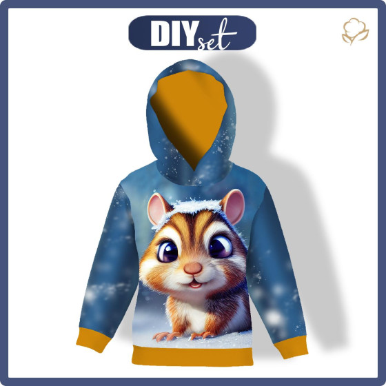 KID'S HOODIE (ALEX) - ANIMATED SQUIRREL - sewing set