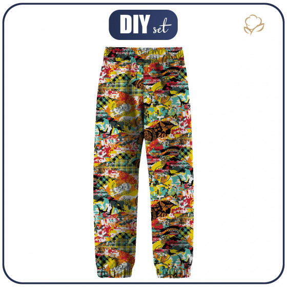 CHILDREN'S SOFTSHELL TROUSERS (YETI) - CAMOUFLAGE COLORFUL