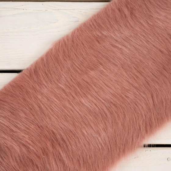 Pink - Faux fur trim 15cm x 195cm 