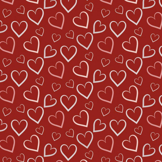 HEARTS (CONTOUR) / red (VALENTINE'S HEARTS)