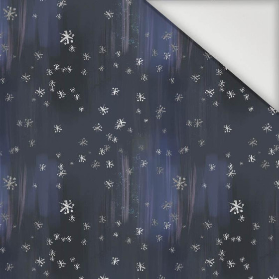 WINTER SKY / navy (ENCHANTED WINTER) - Nylon fabric PUMI