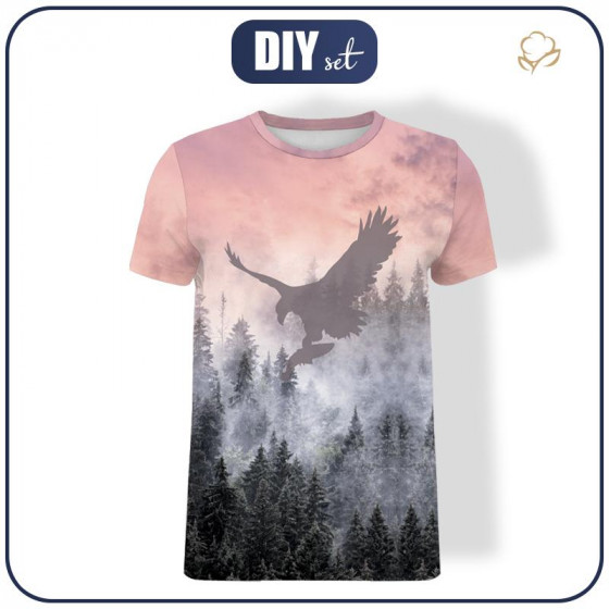 MEN’S T-SHIRT - EAGLE AND MOUNTAINS - single jersey