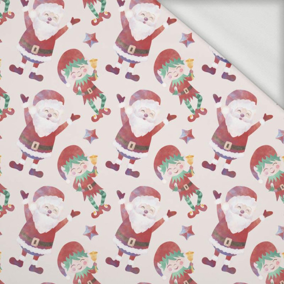 SANTA AND ELF (CHRISTMAS FRIENDS) - looped knit fabric