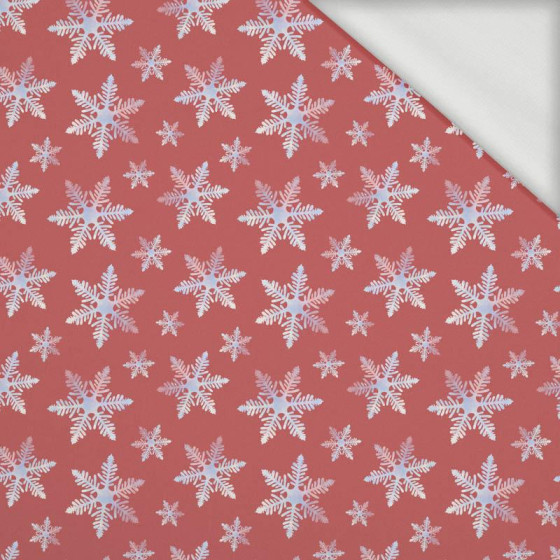 SNOWFLAKES PAT. 3 (CHRISTMAS FRIENDS) - looped knit fabric