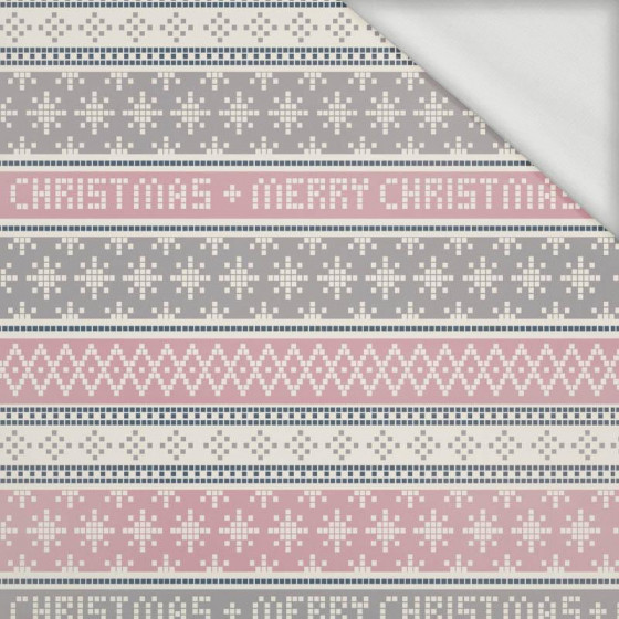 MERRY CHRISTMAS PAT. 1  (NORWEGIAN PATTERNS)  - looped knit fabric