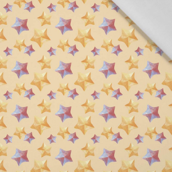 COLORFUL STARS PAT. 2 (CHRISTMAS FRIENDS) - Cotton woven fabric