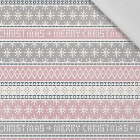 MERRY CHRISTMAS PAT. 1  (NORWEGIAN PATTERNS)  - Cotton woven fabric
