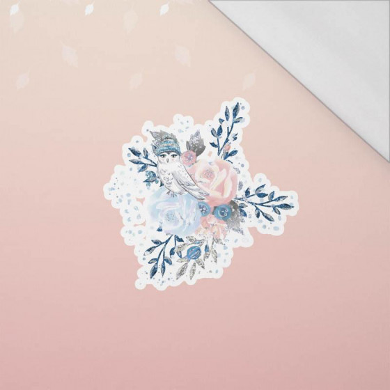 ICE FLOWER BOUQUET/ ombre (ENCHANTED WINTER) - SINGLE JERSEY PANORAMIC PANEL 