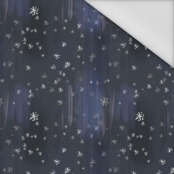 WINTER SKY / navy (ENCHANTED WINTER) - Waterproof woven fabric